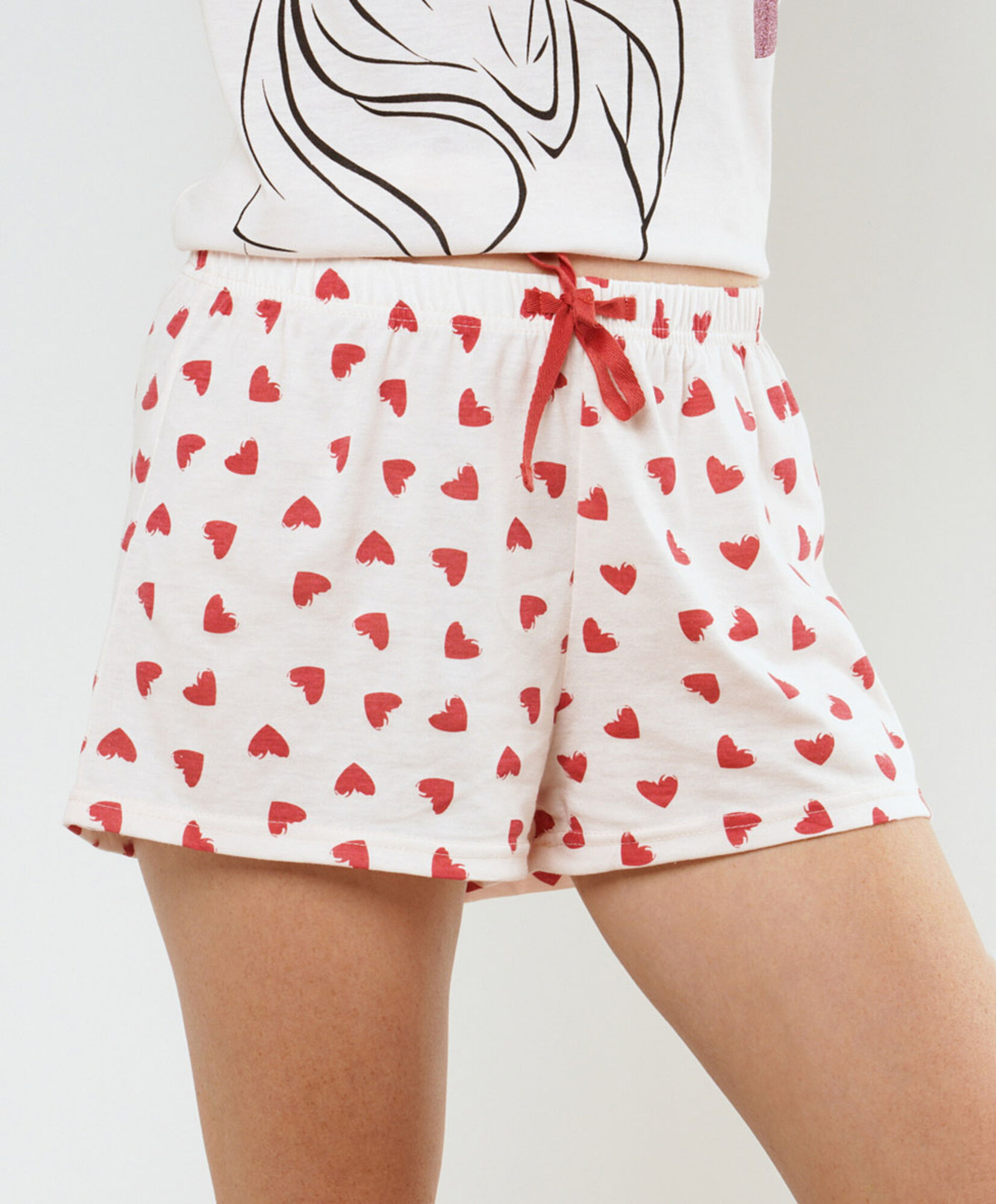 Pijama mujer lady corazones short Pijama mujer lady corazones short
