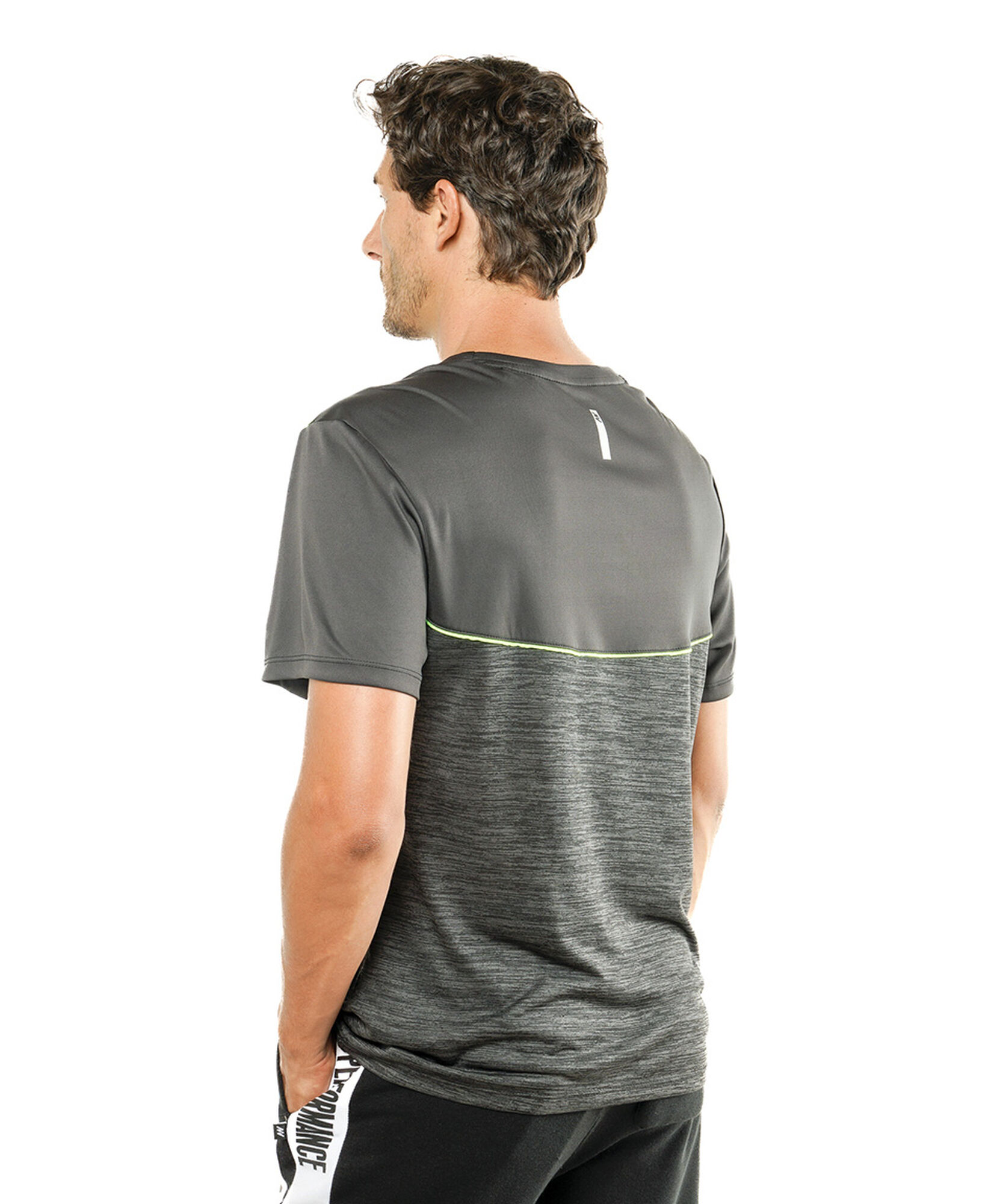 Polera deportiva hombre jaspeada Polera deportiva hombre jaspeada