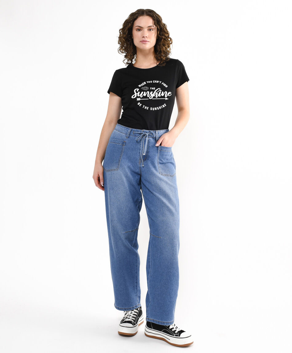 Jeans mujer cintura ajustable&nbsp;