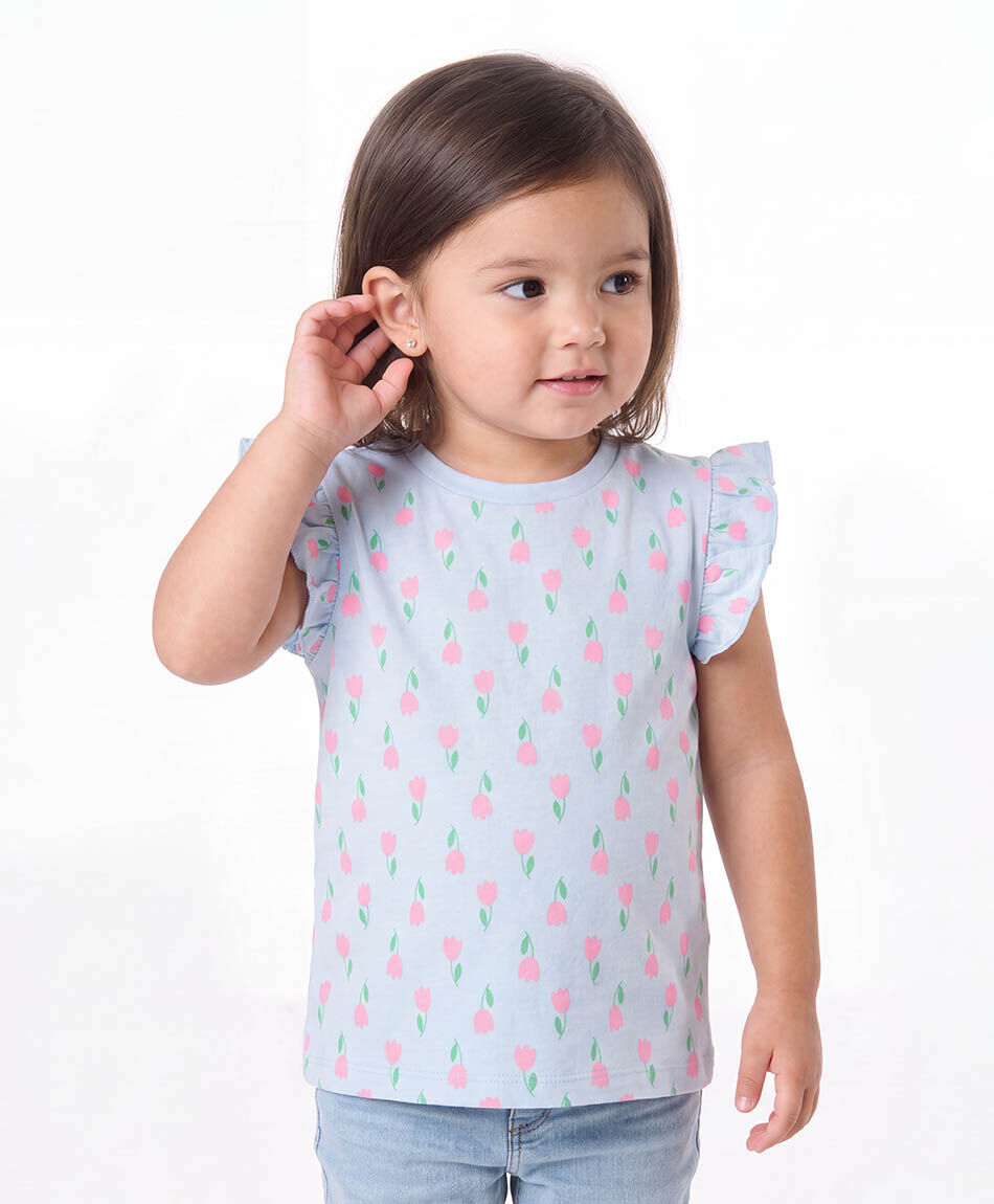 Polera beb&eacute; rosas