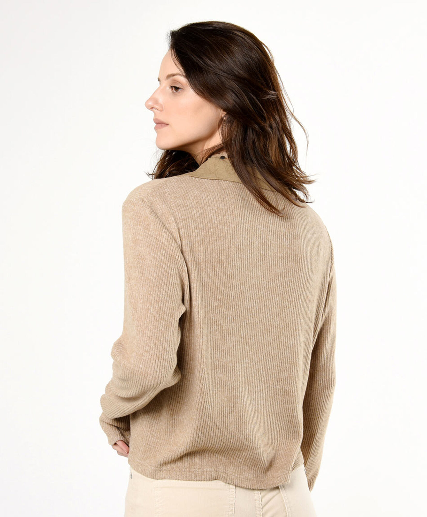 Cardigan mujer cierre y cuello Cardigan mujer cierre y cuello