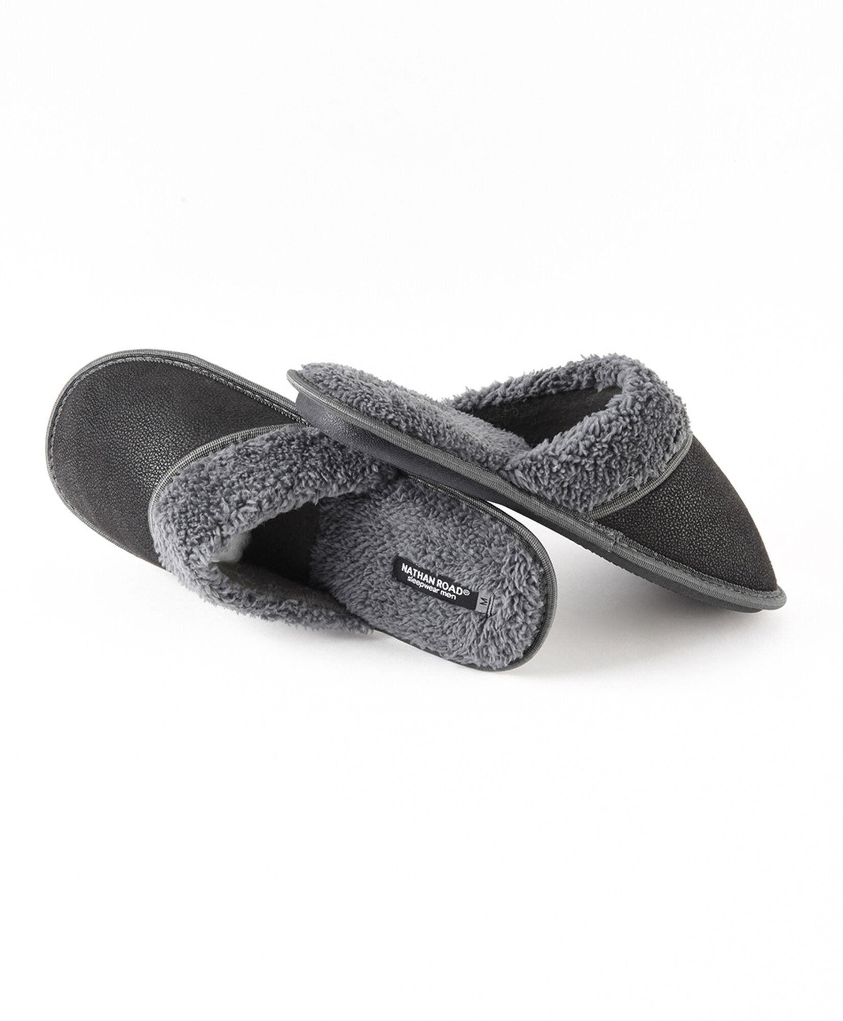 Pantufla hombre cuerina y chiporro Pantufla hombre cuerina y chiporro