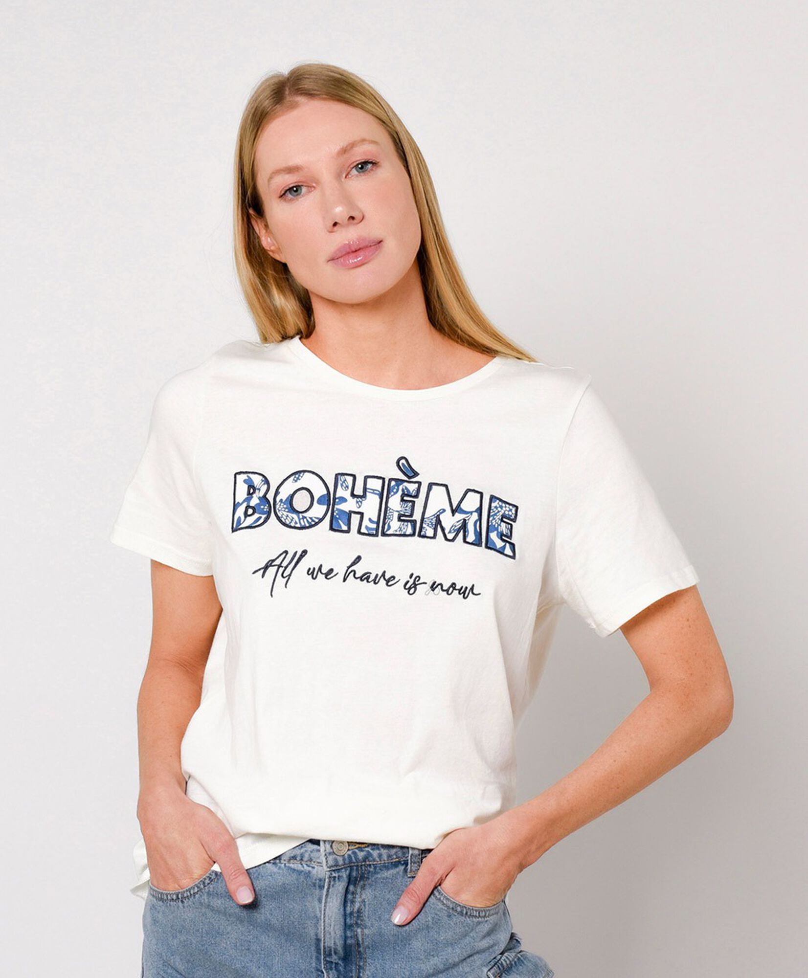 Polera mujer texto boheme Polera mujer texto boheme
