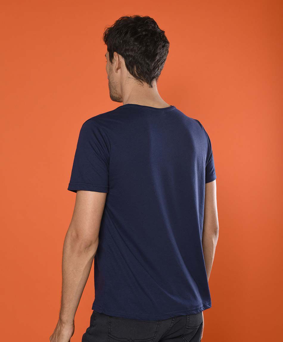 Polera manga corta cuello redondo