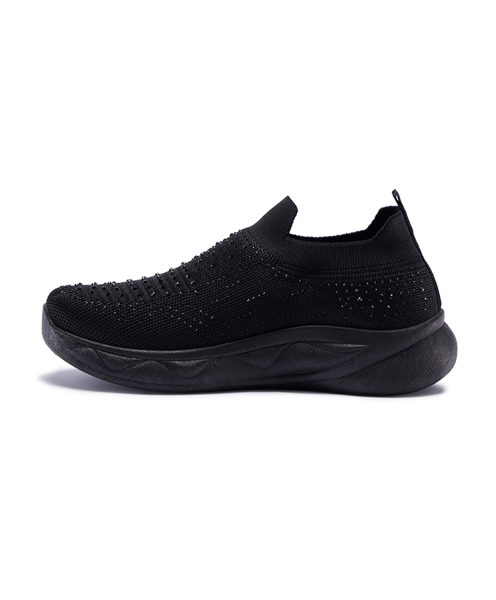 Zapatilla mujer slip on brillos negra Zapatilla mujer slip on brillos negra