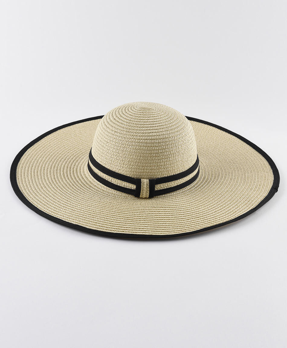 Sombrero mujer l&iacute;neas negras