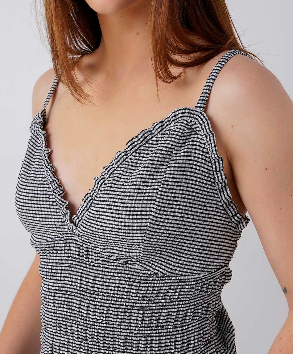 Top mujer vichy