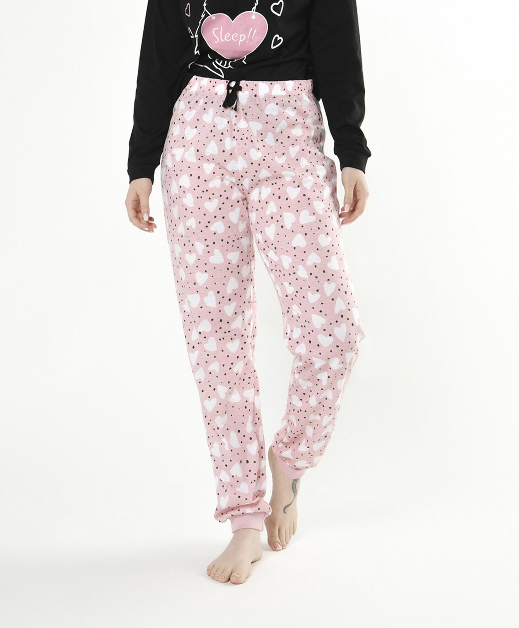Pijama mujer gatos y corazones Pijama mujer gatos y corazones