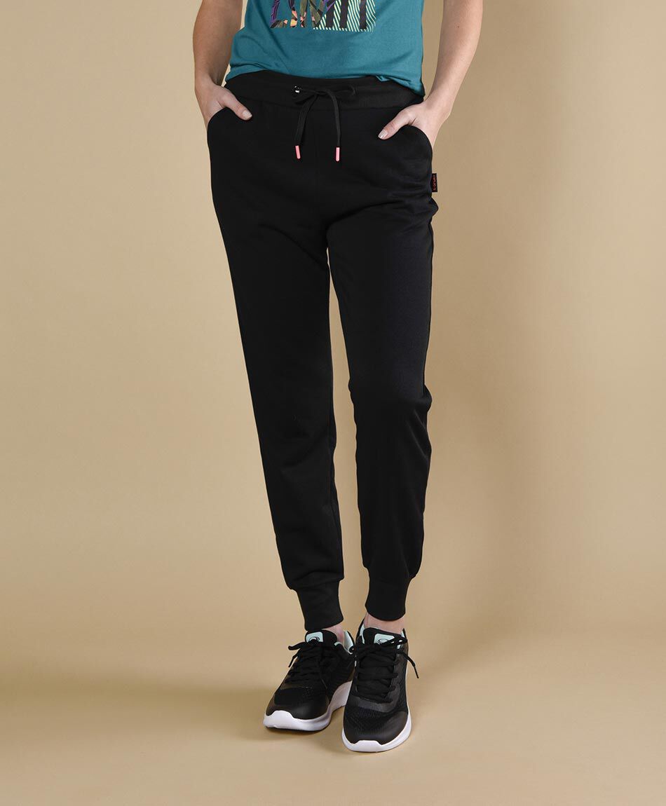 Pantal&oacute;n de buzo tiro alto skinny fit