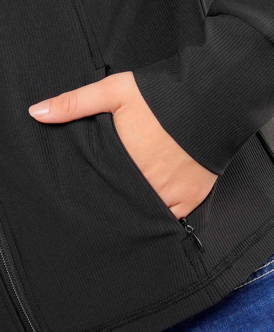 Chaqueta mujer entallada lisa