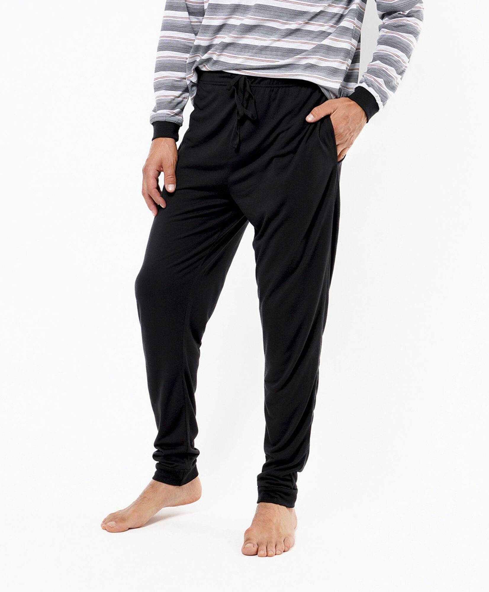 Pijama hombre líneas gris Pijama hombre líneas gris