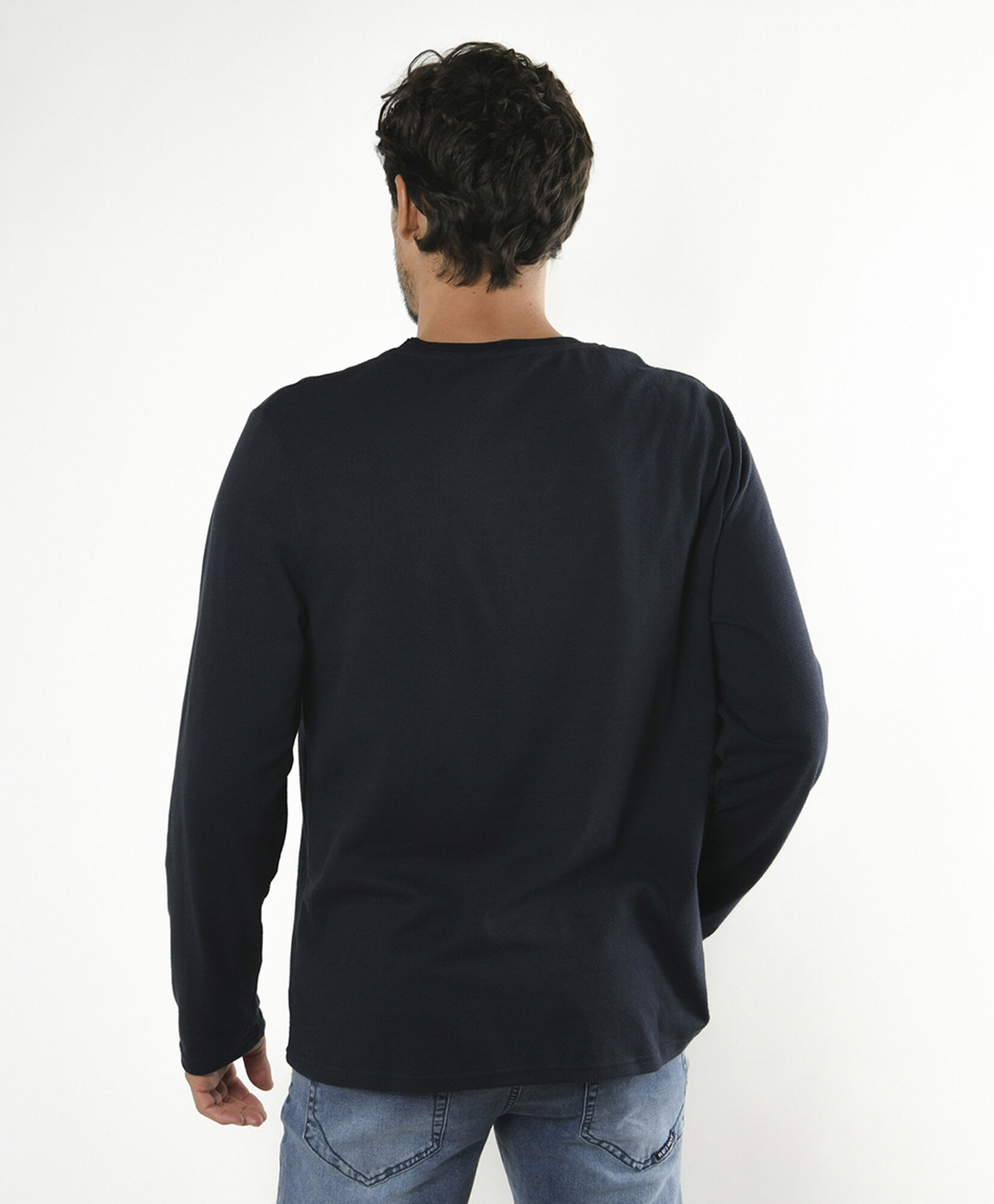 Polera hombre lisa manga larga Polera hombre lisa manga larga