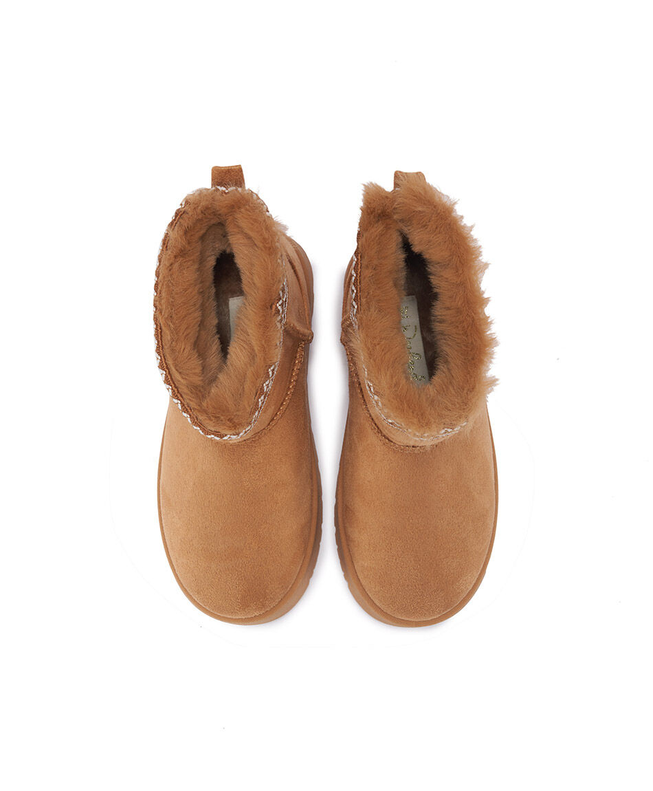 Bota mujer comfy larga bordado pantubota