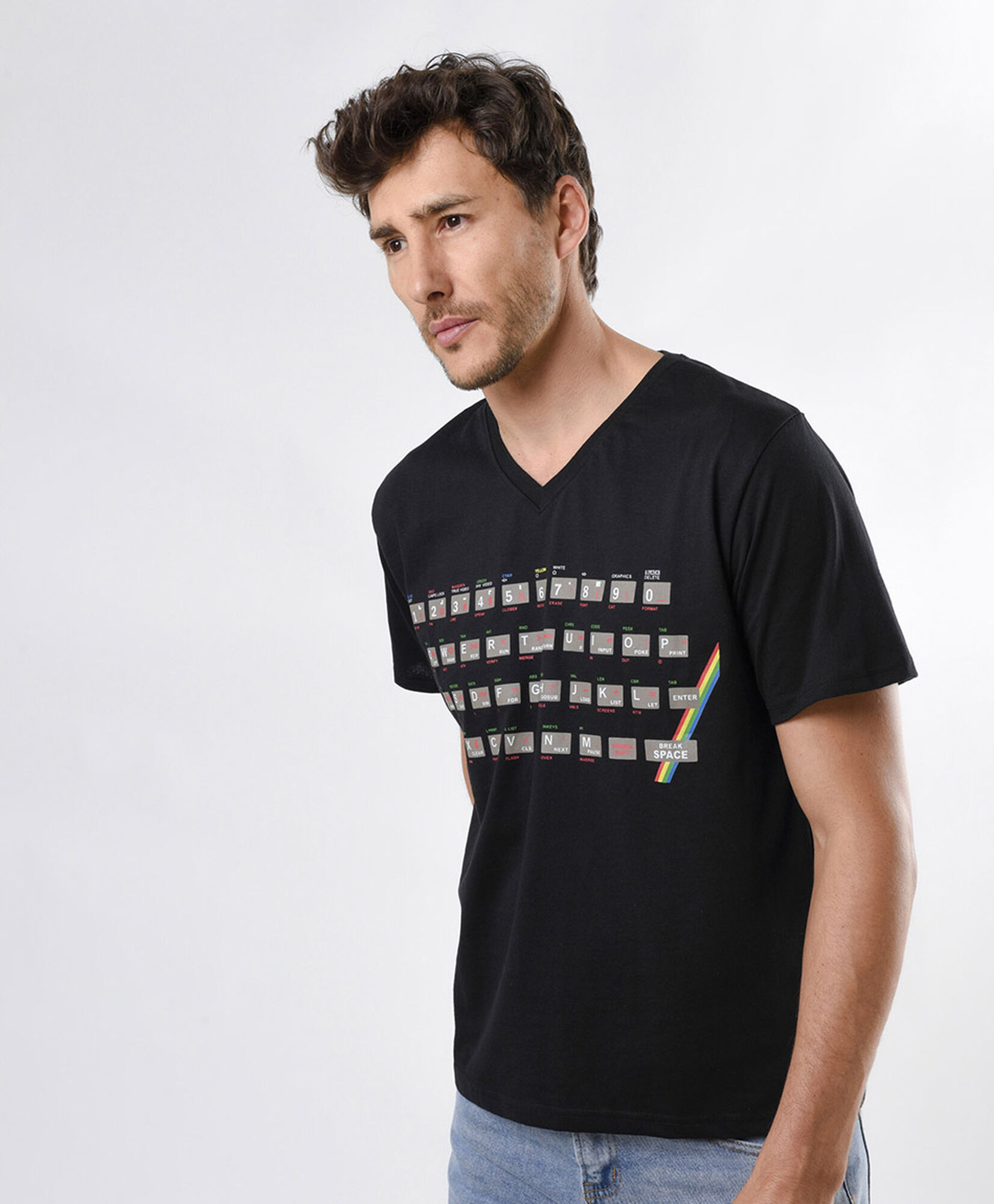 Polera hombre teclado Polera hombre teclado