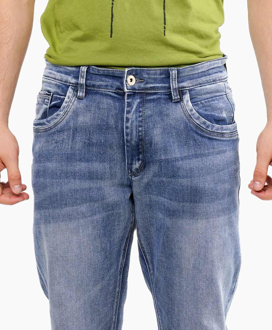 Jeans hombre desgastado slim fit