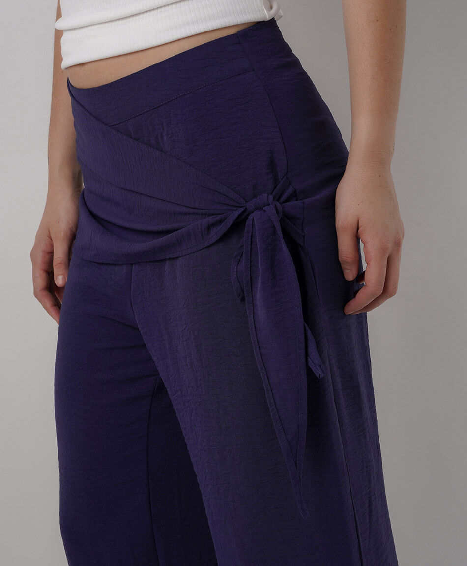 Pantal&oacute;n mujer pareo lazo
