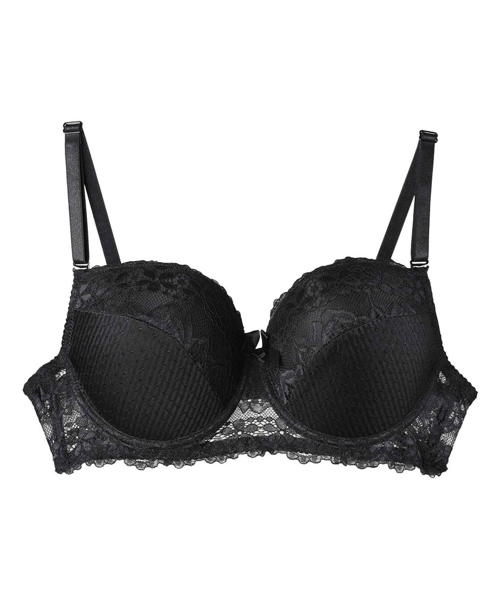 Sostén mujer flores y puntos push up escote corazón Sostén mujer flores y puntos push up escote corazón