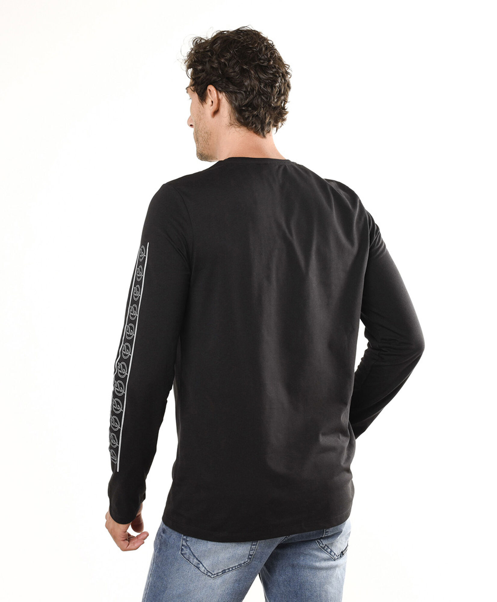 Polera hombre print manga Polera hombre print manga