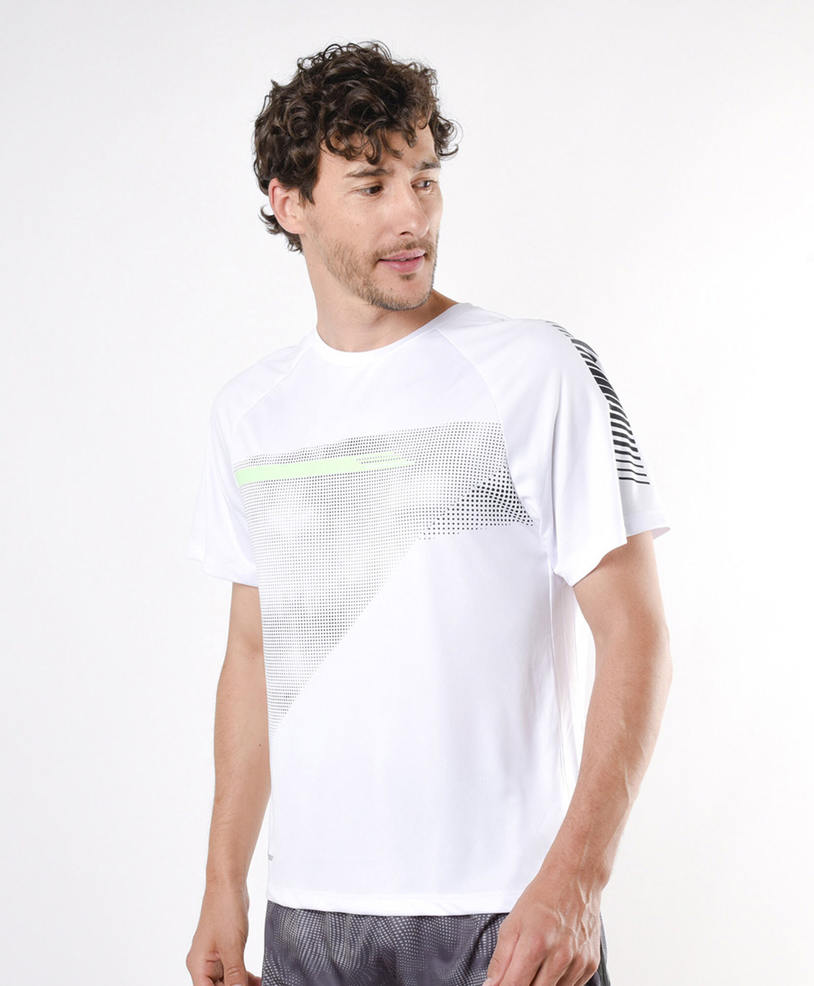 Polera deportiva hombre blanca Polera deportiva hombre blanca