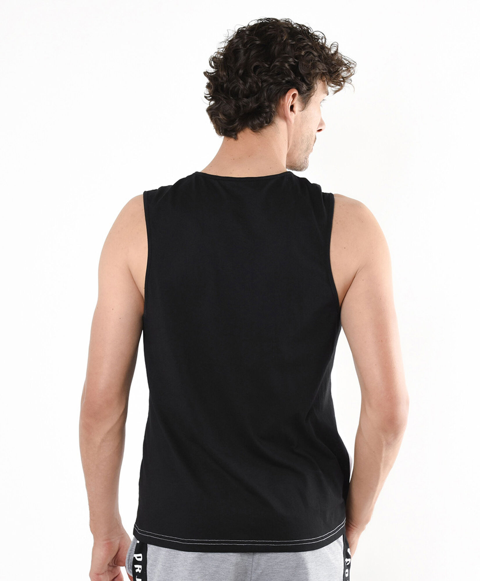 Polera deportiva hombre bicolor sin mangas Polera deportiva hombre bicolor sin mangas