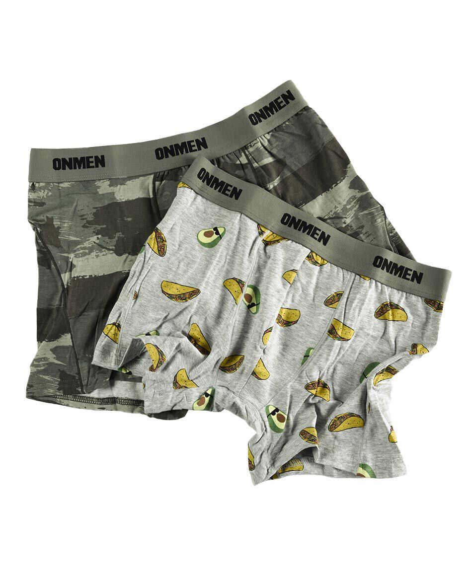 B&oacute;xer 2 piezas estampado