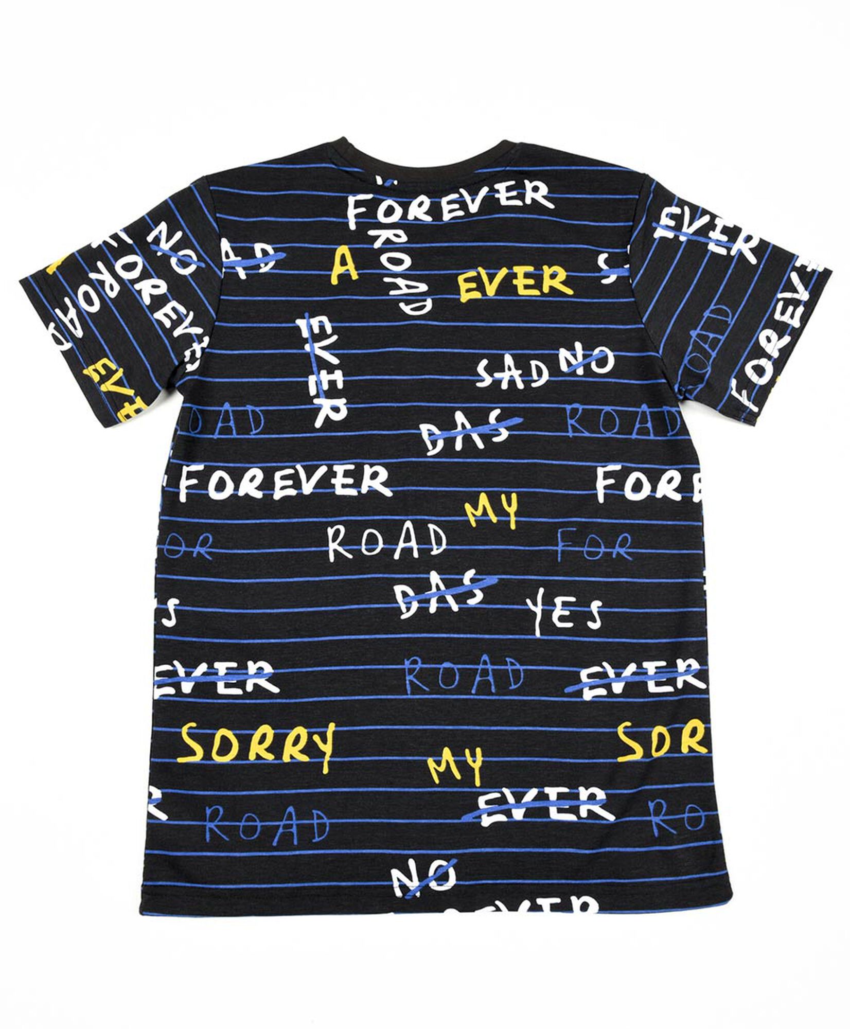 Polera niño líneas palabras Polera niño líneas palabras
