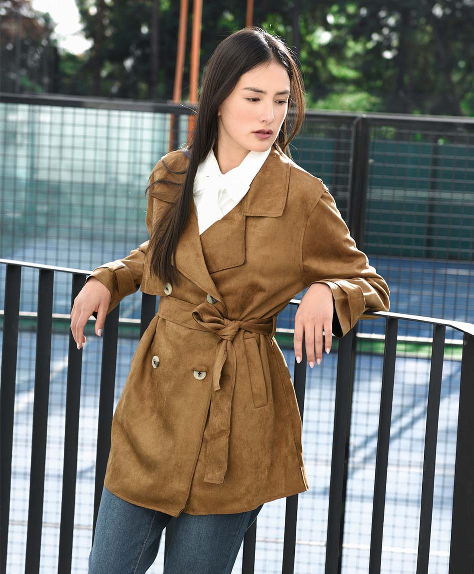 Abrigo mujer trench cinturón Abrigo mujer trench cinturón
