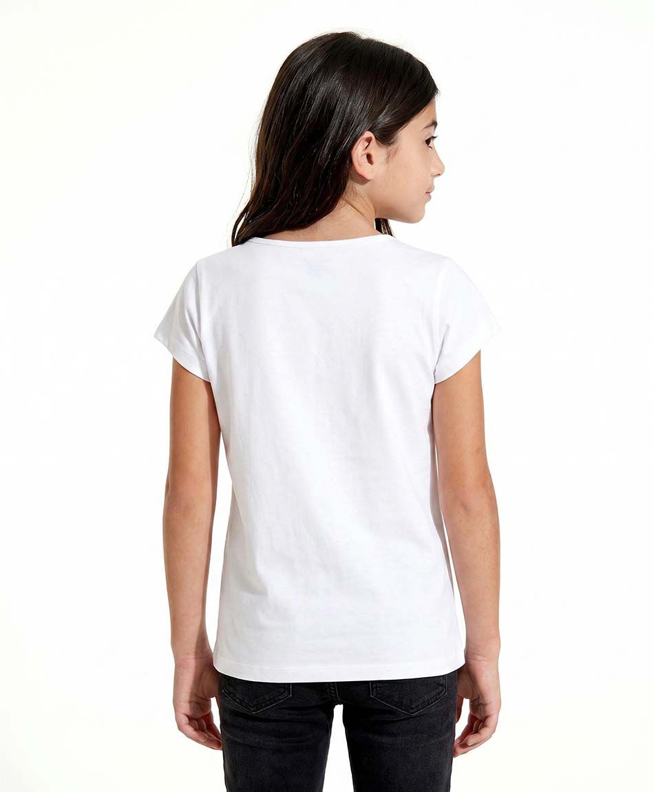 Polera ni&ntilde;a estampillas