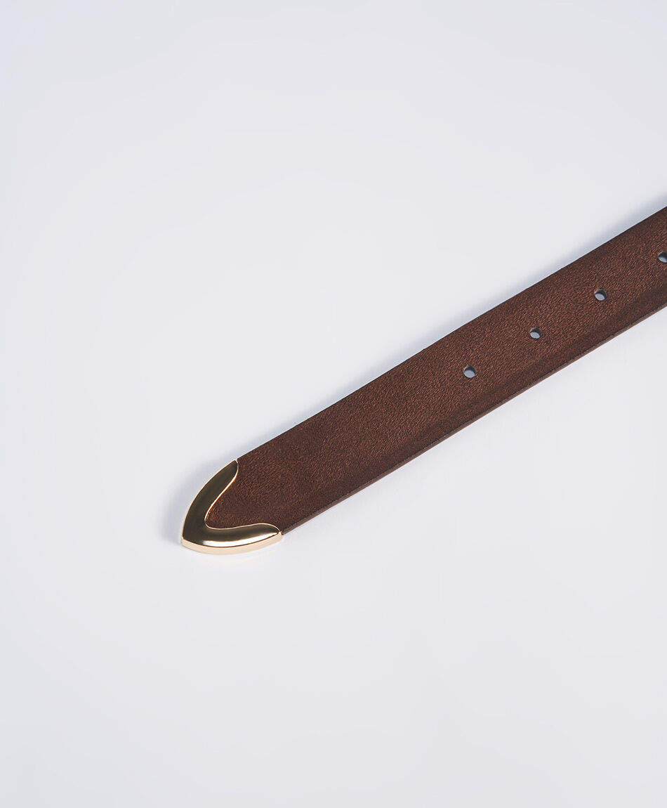 Cintur&oacute;n mujer hebilla dorada