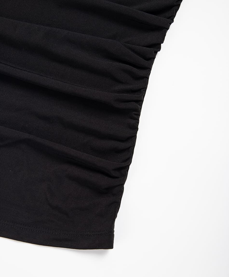 Polera mujer drapeada