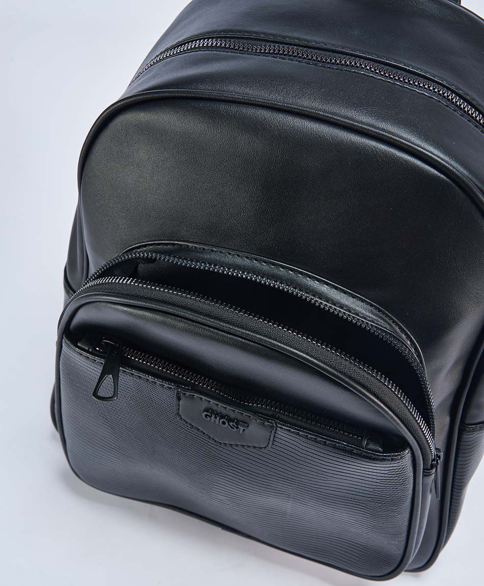 Mochila mujer croco negro