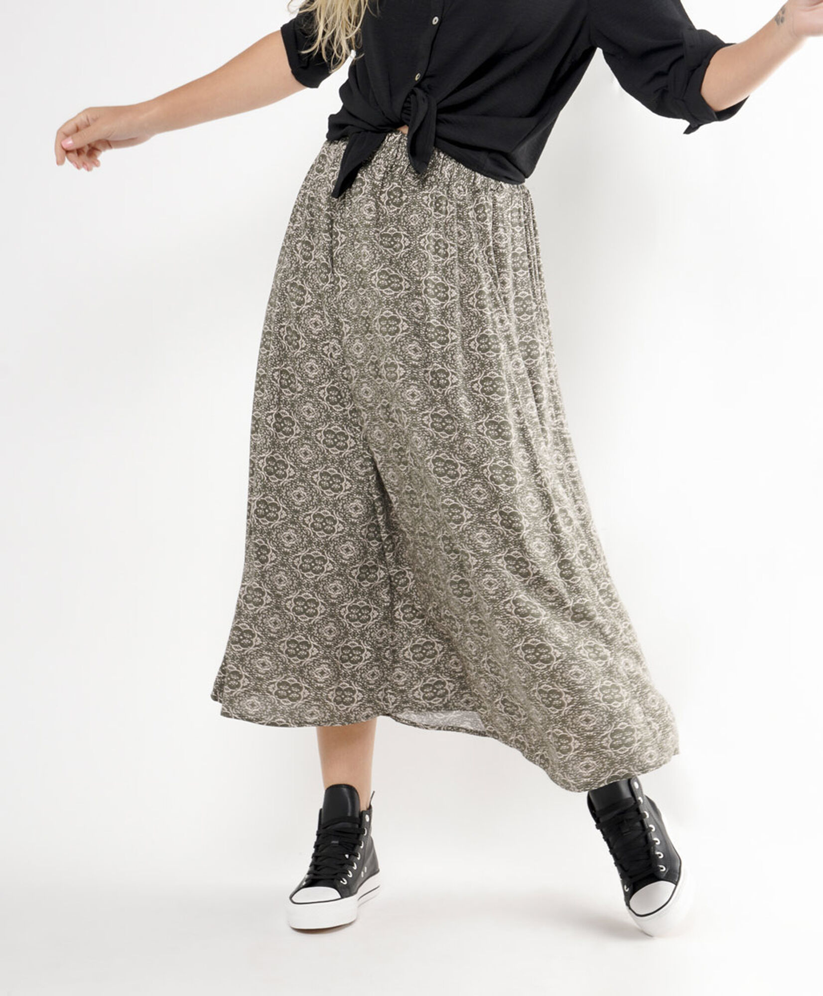 Falda mujer larga print Falda mujer larga print