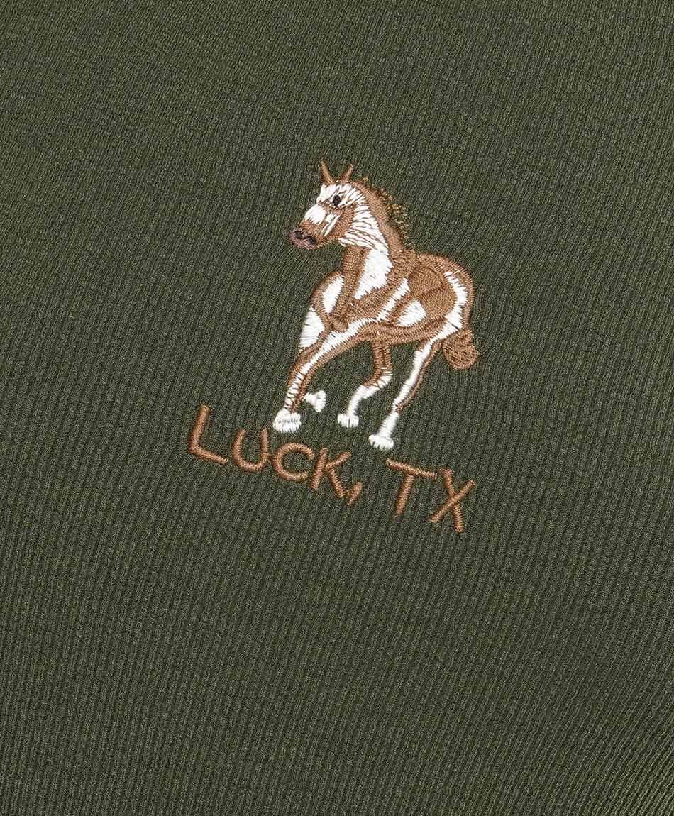 Polera mujer caballo bordado