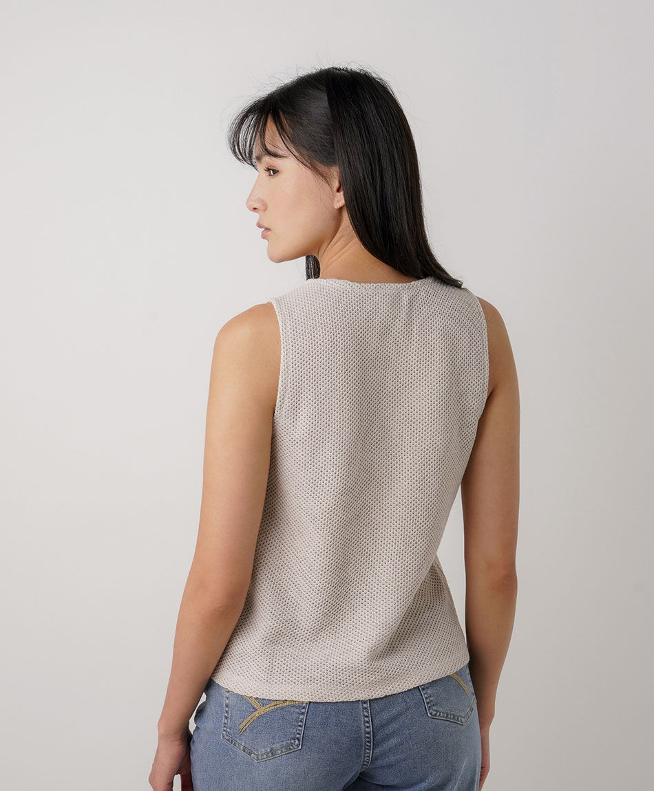 Cardigan mujer estilo vest calado