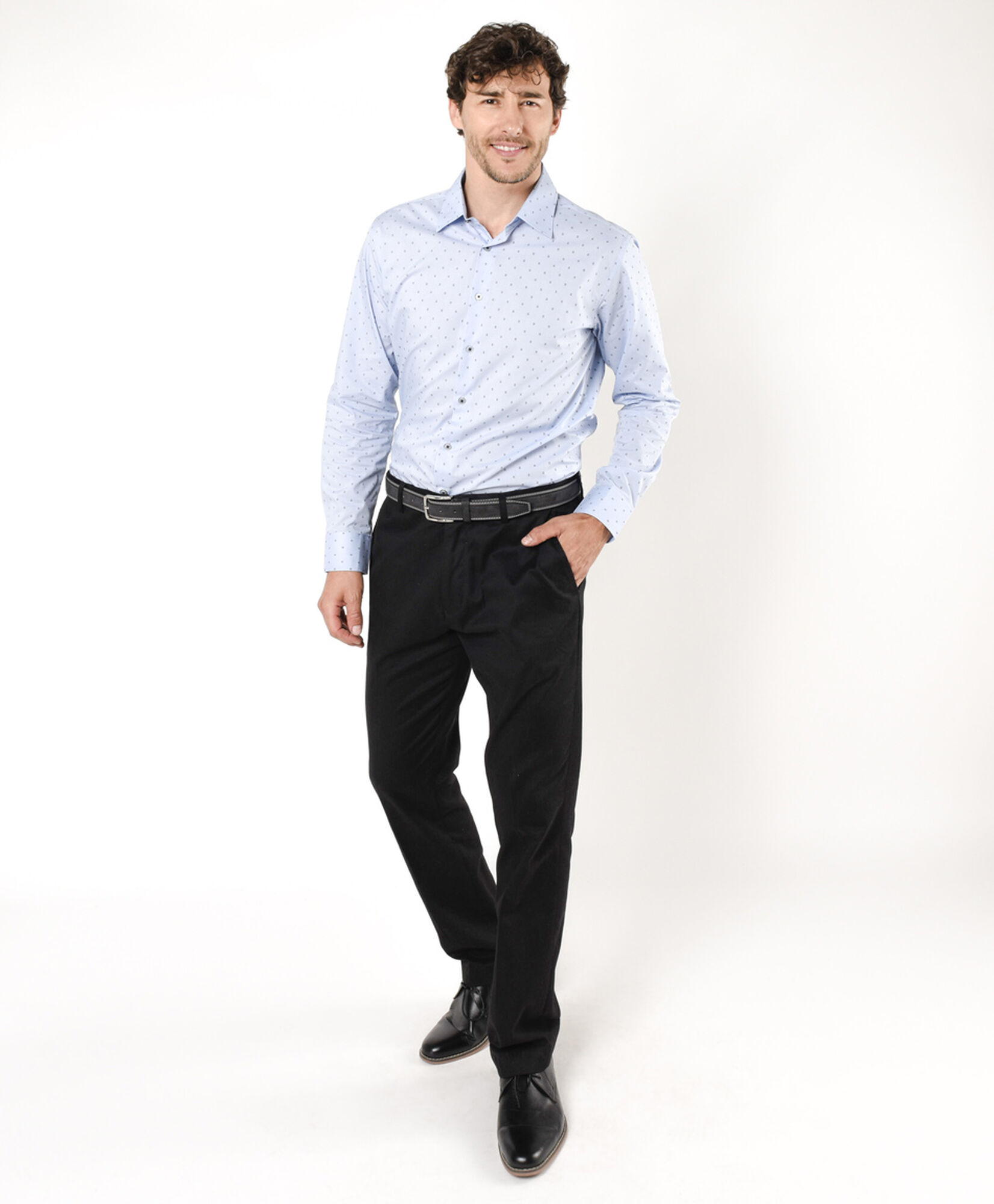 Camisa hombre mini puntos Camisa hombre mini puntos