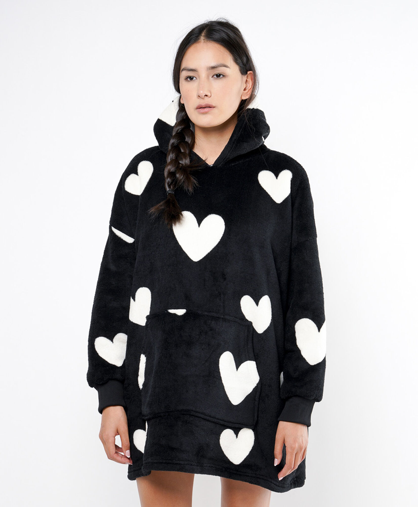 Polerón manta mujer corazones Polerón manta mujer corazones