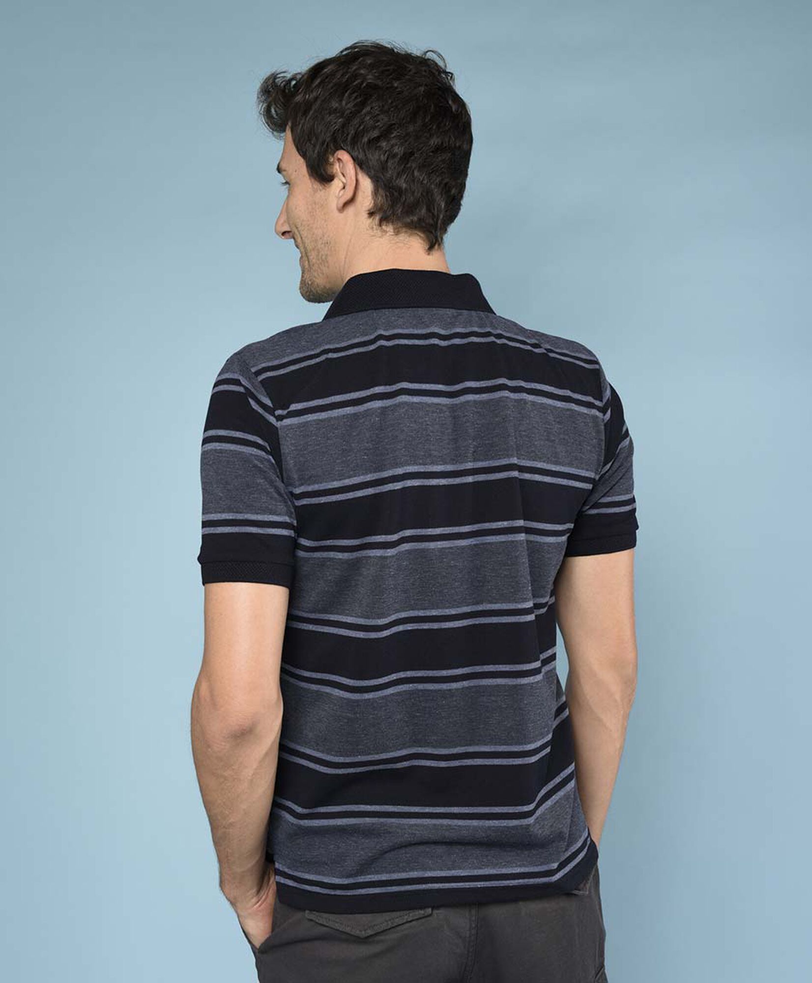 Polera manga corta cuello piqué Polera manga corta cuello piqué