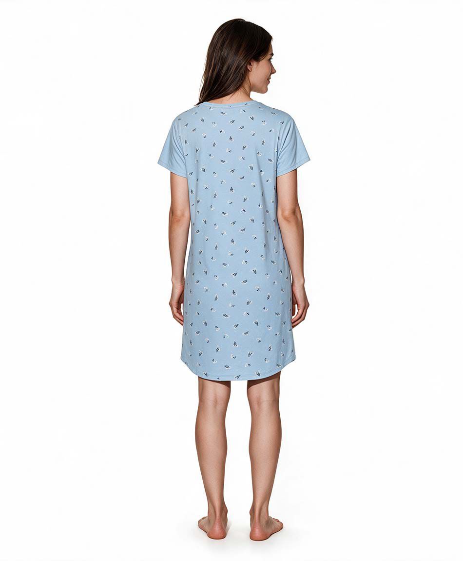 Camisa de dormir mujer gato cuello