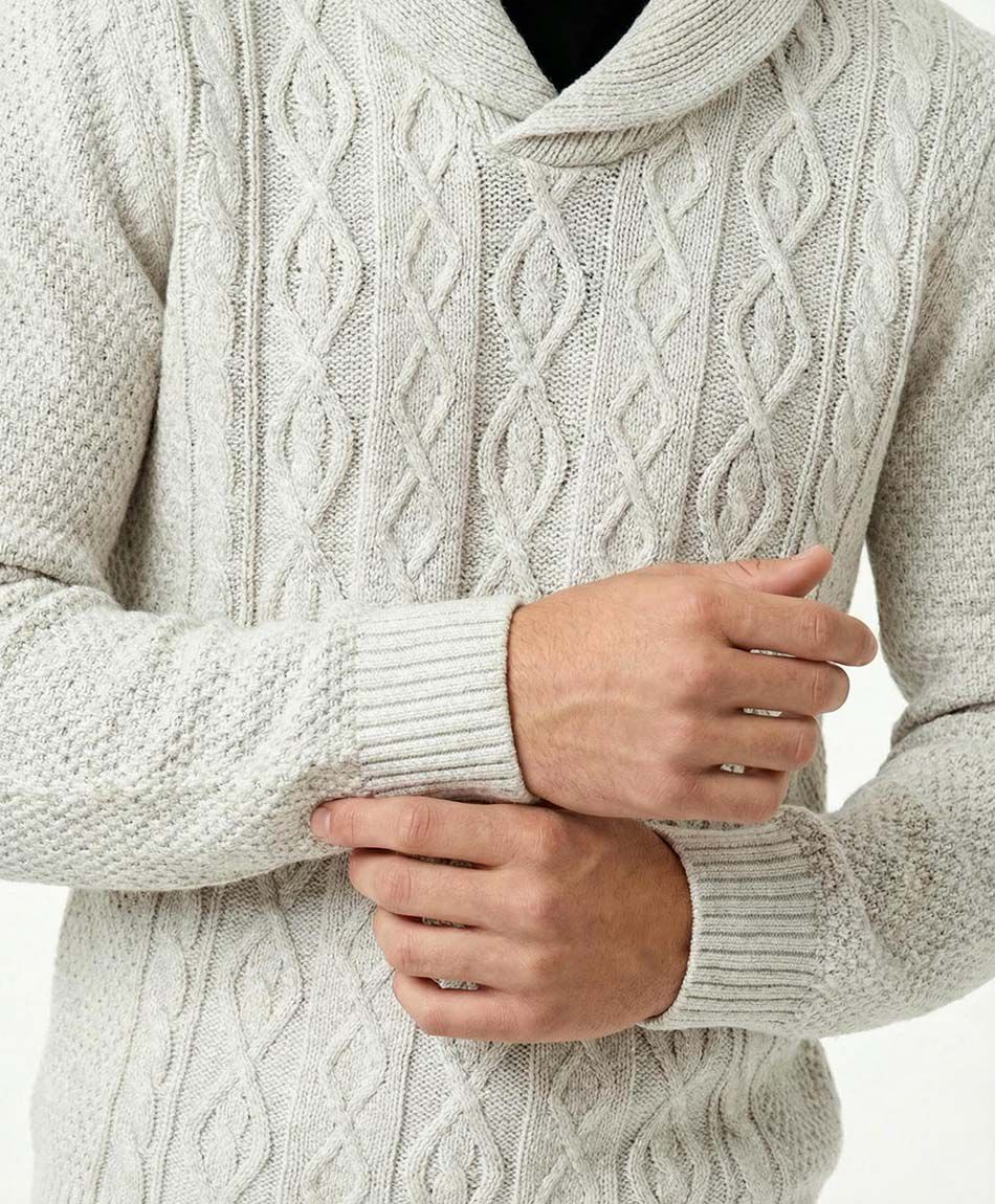 Sweater hombre cuello cruzado