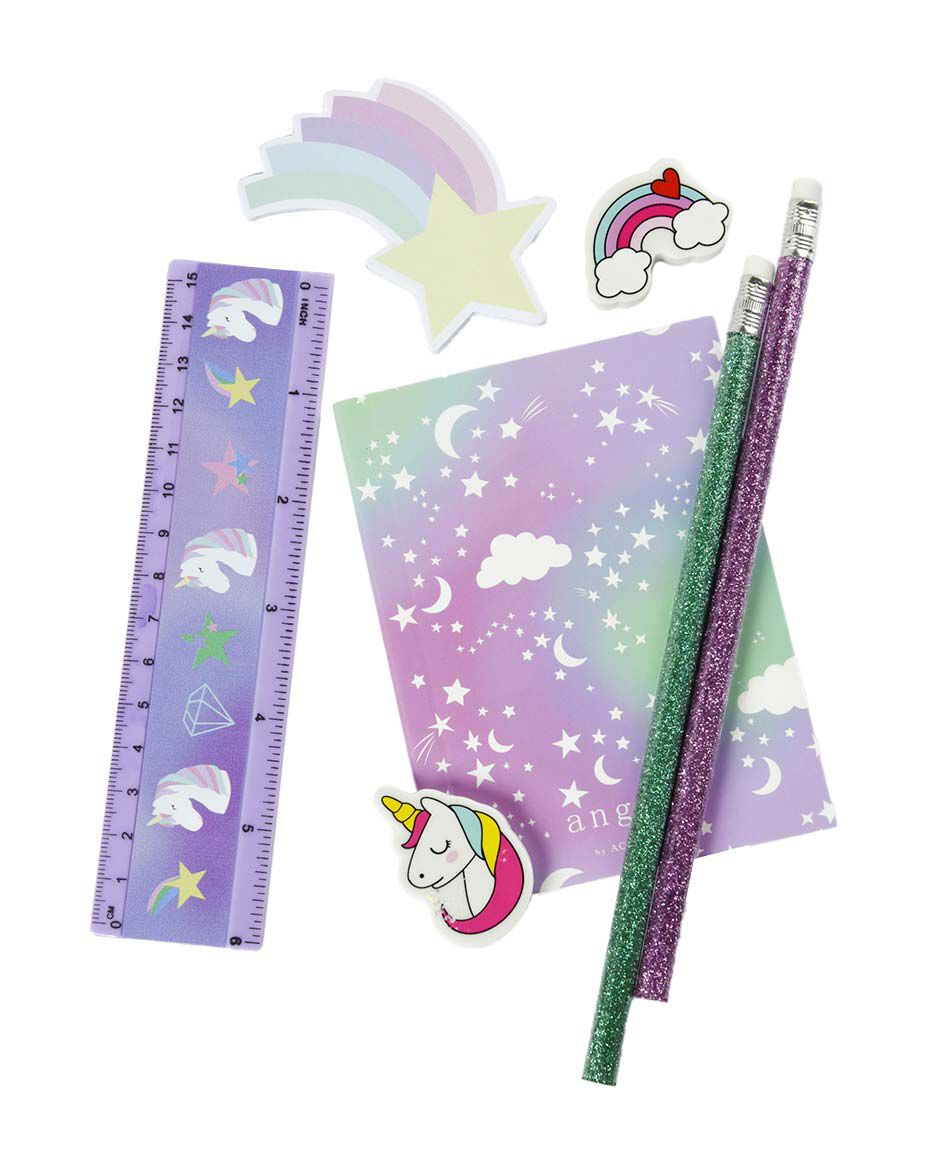 Set escritorio unicornio 7 piezas