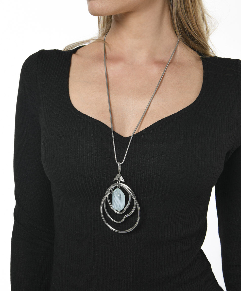 Collar mujer argollas