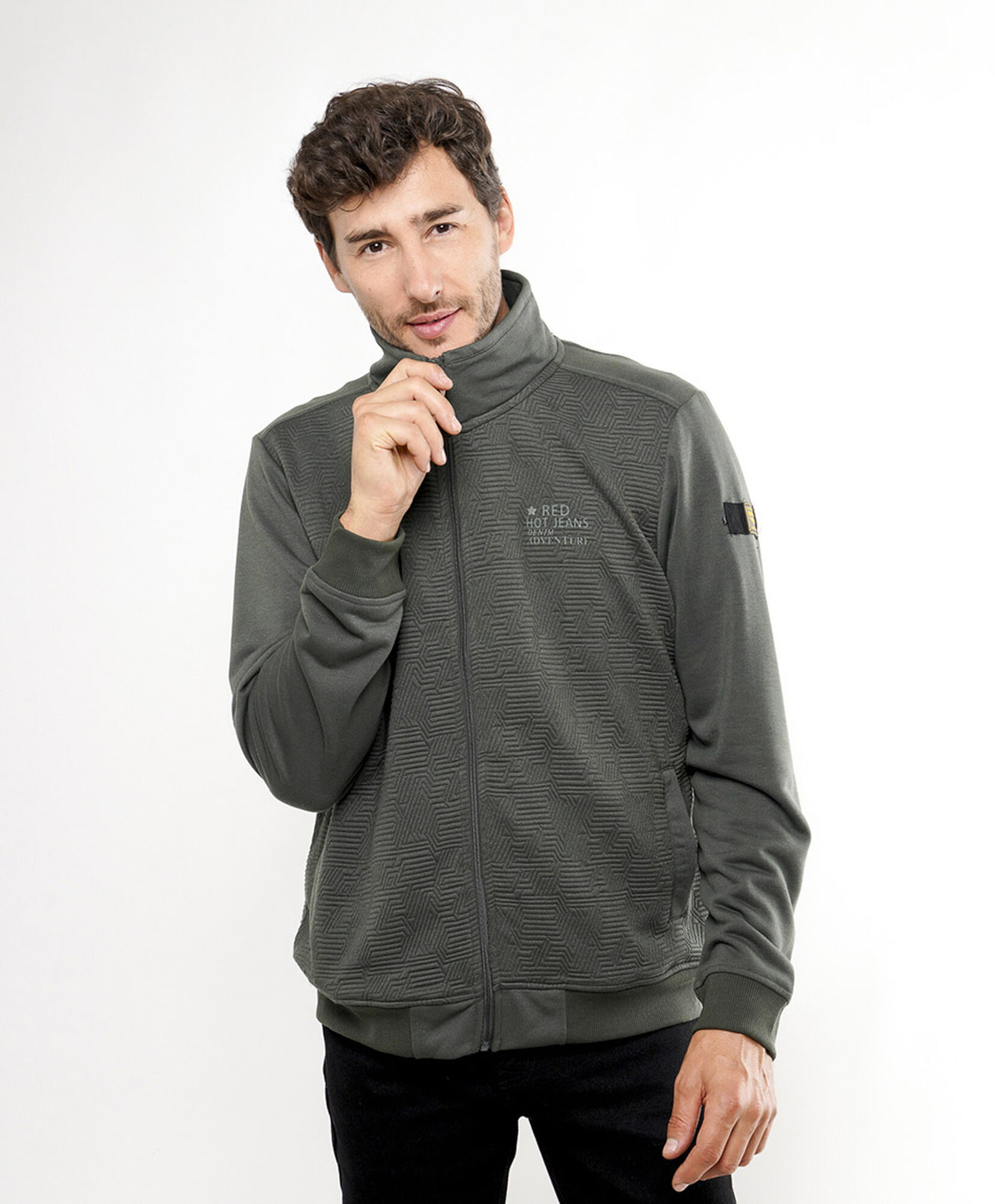 Chaqueta hombre estilo tejida Chaqueta hombre estilo tejida