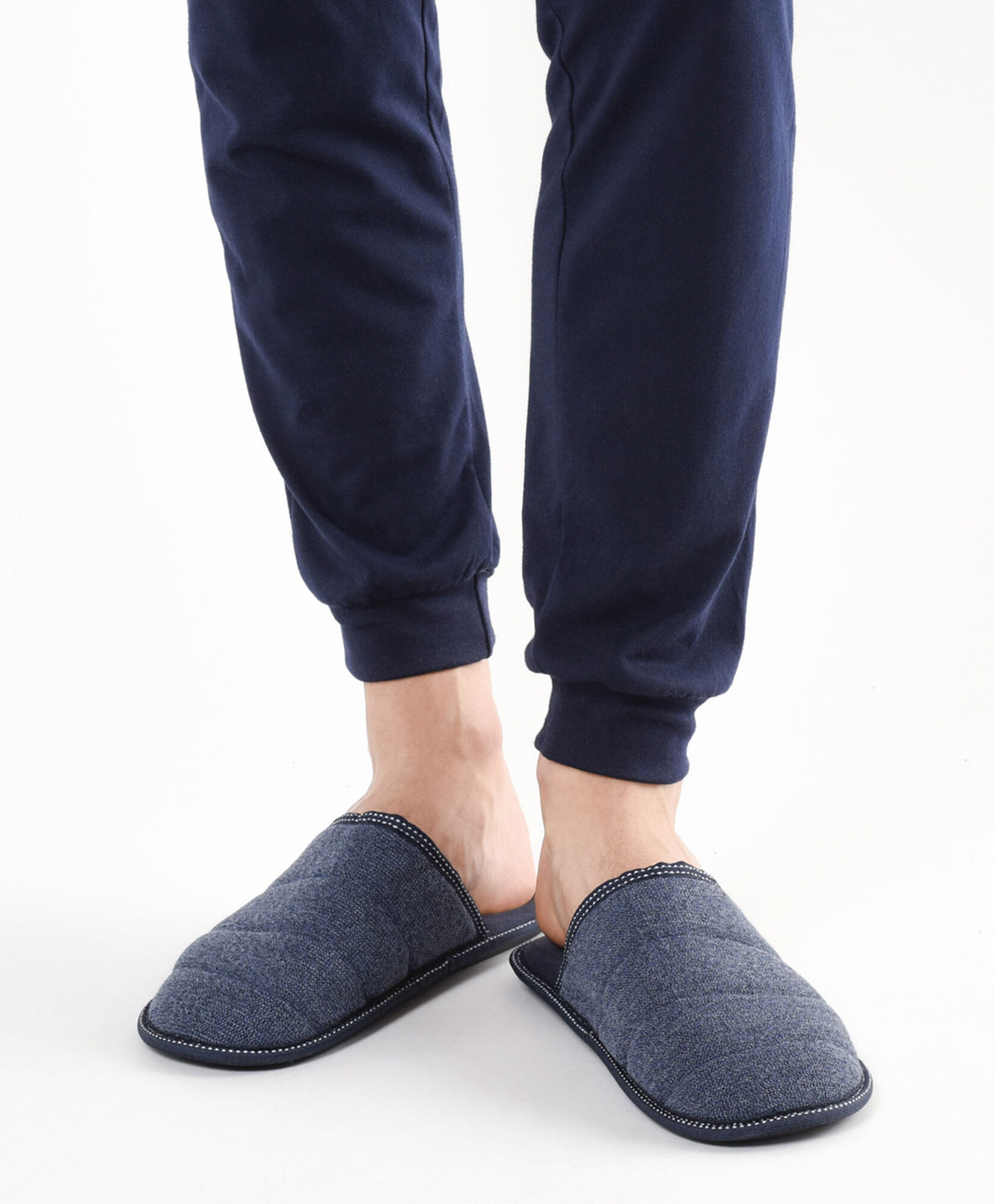 Pantufla hombre azul Pantufla hombre azul