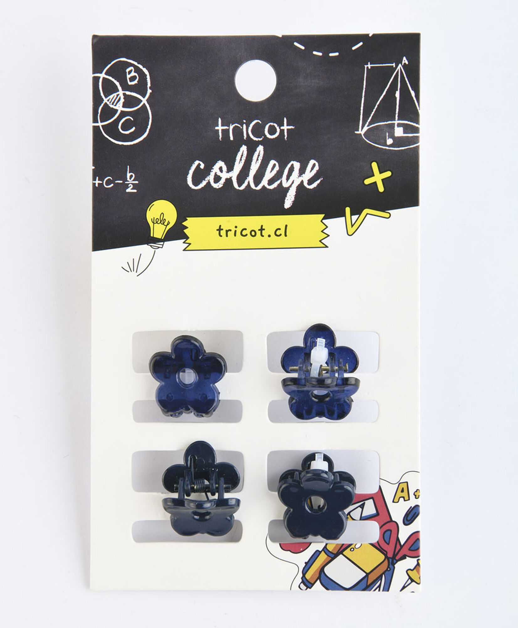 Set 4 trabas escolares flor Set 4 trabas escolares flor
