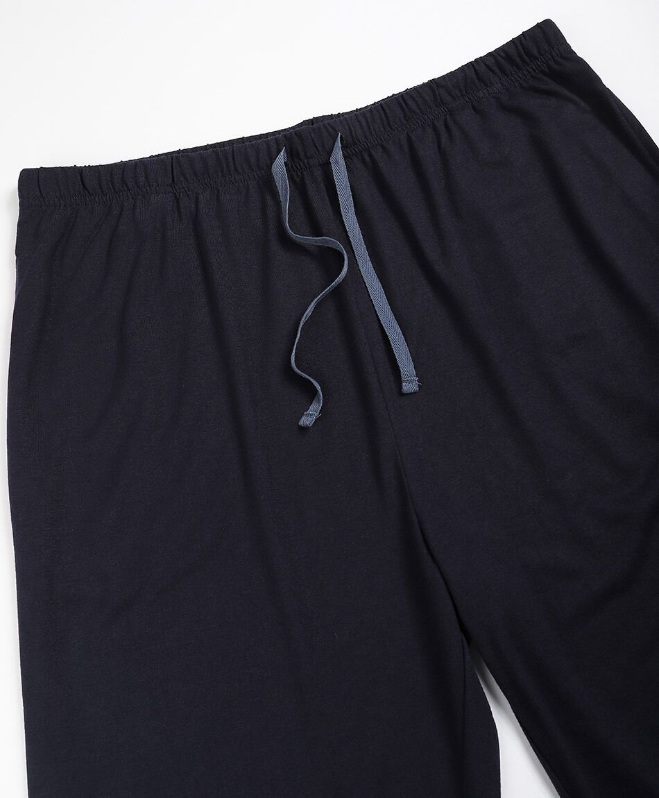Pijama hombre cuello abotonado pu&ntilde;os rectos