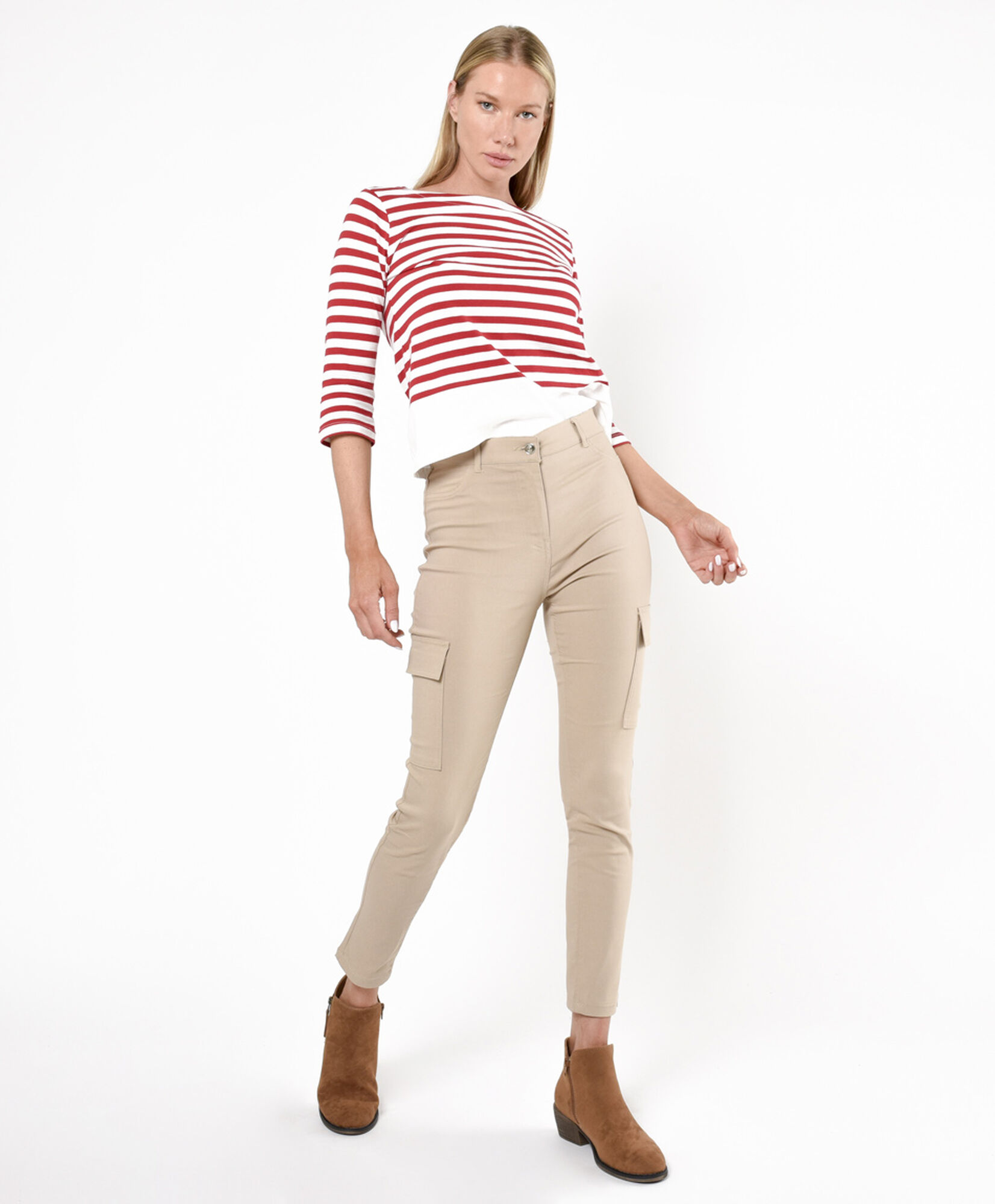 Pantalón mujer cargo skinny fit Pantalón mujer cargo skinny fit