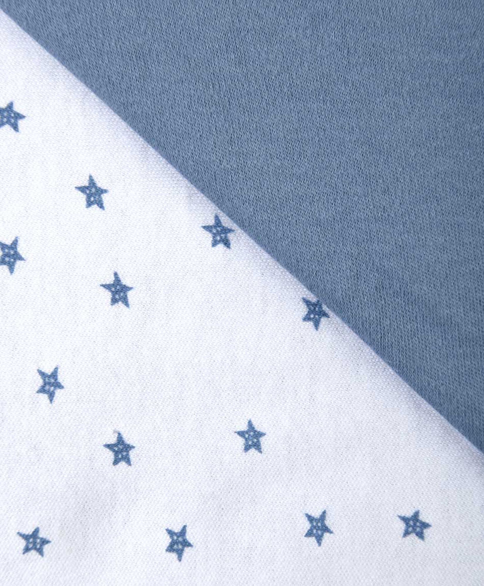 Manta bebé reversible azul estrellas Manta bebé reversible azul estrellas