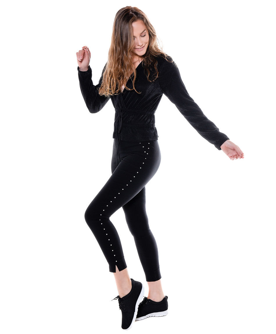 Pantalon elasticado tachitas