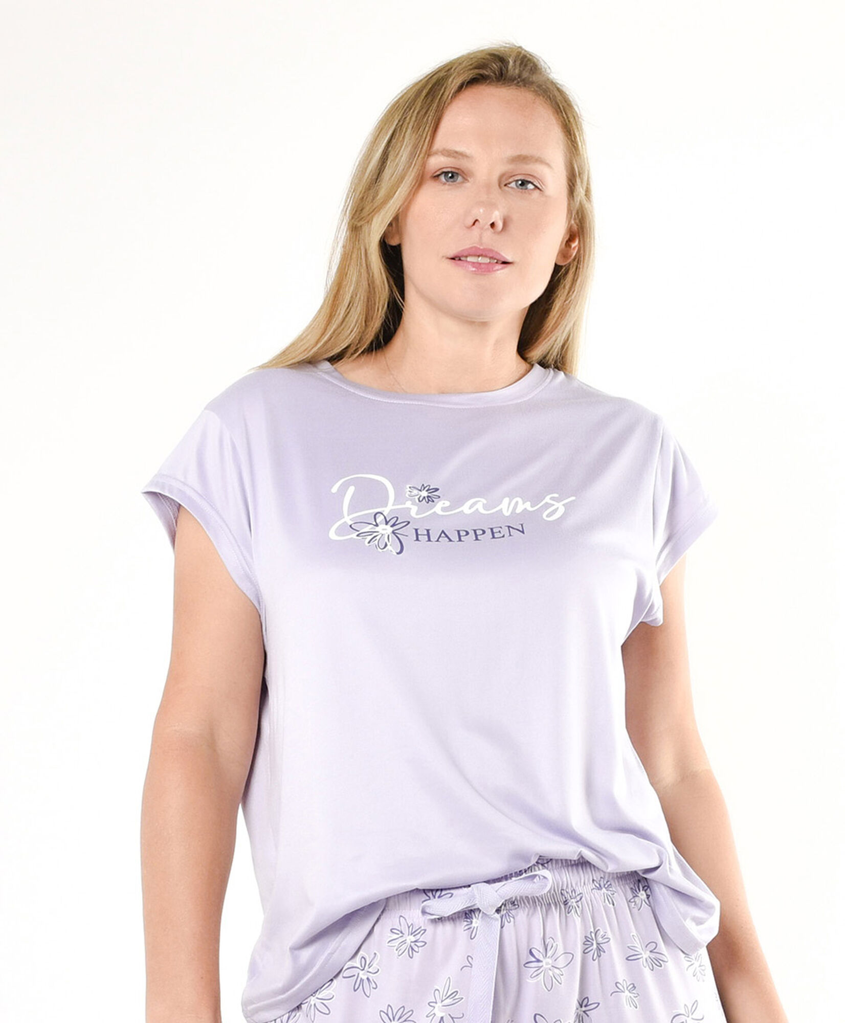 Pijama mujer florcitas lila Pijama mujer florcitas lila
