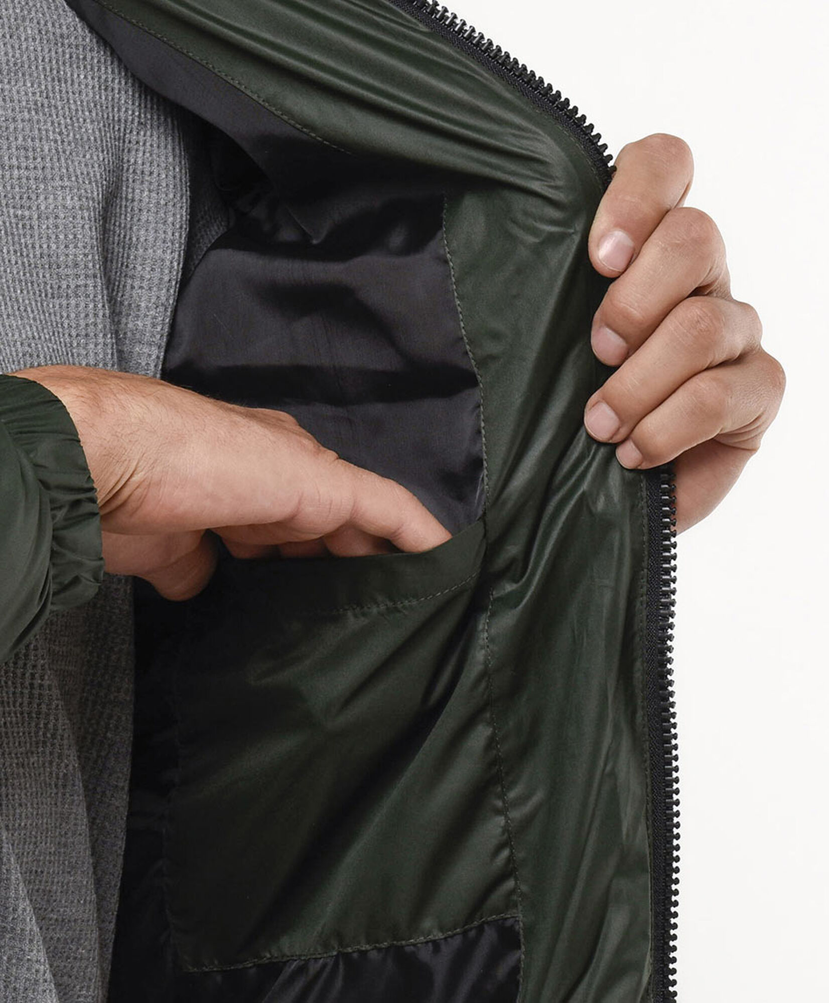 Parka hombre bolsillo verde Parka hombre bolsillo verde